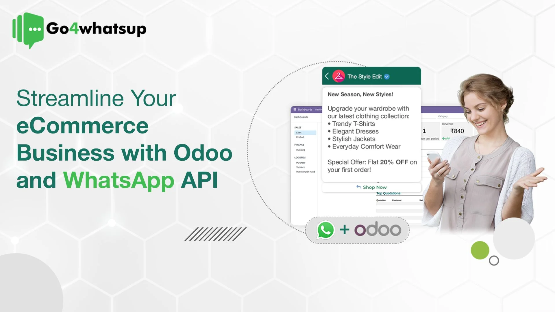 Streamline your eCommerce business using Odoo and WhatsApp Business API