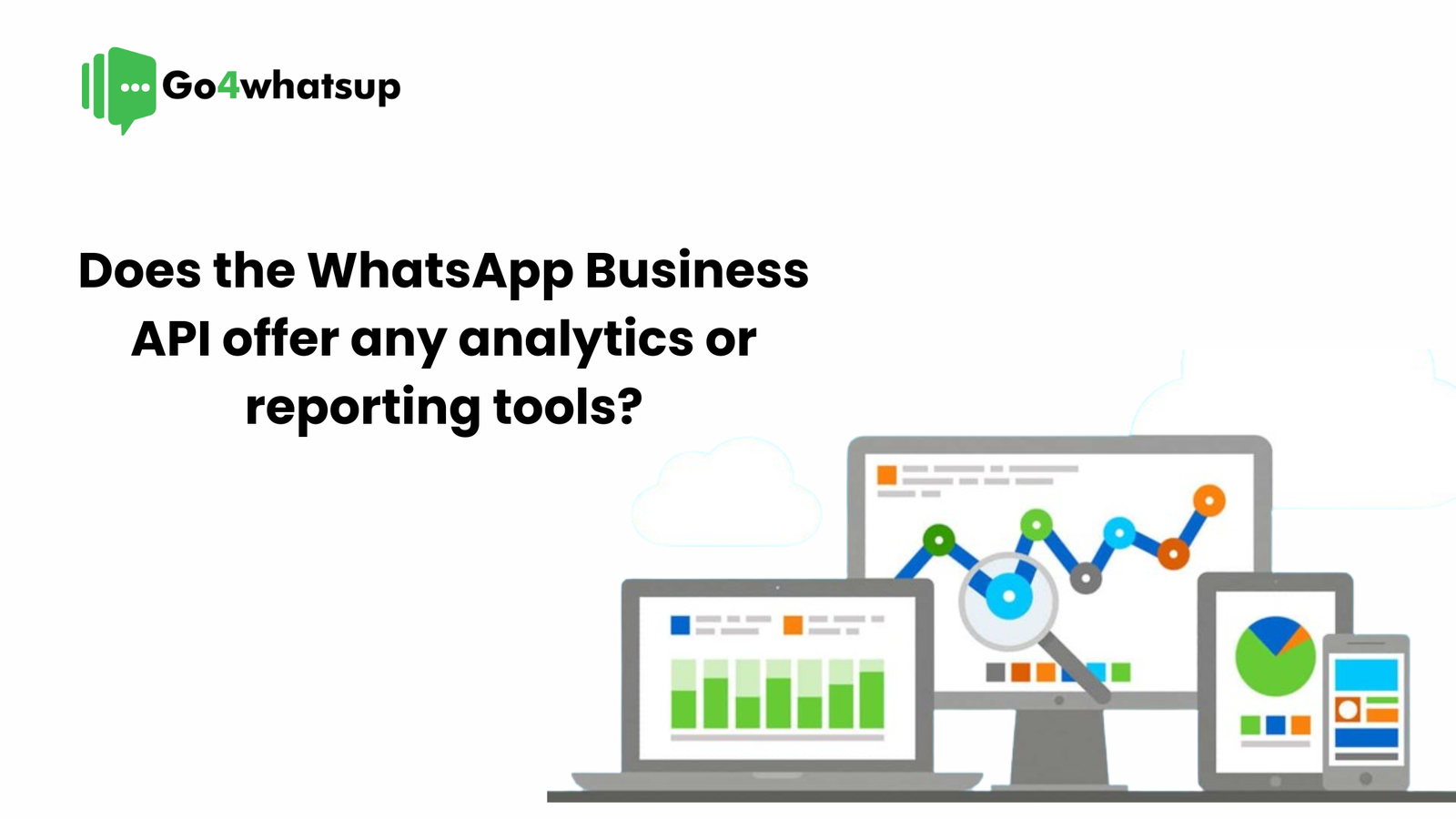 Does the WhatsApp Business API offer any analytics or reporting tools