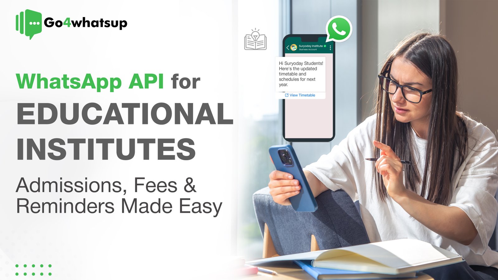 whatsapp api for education