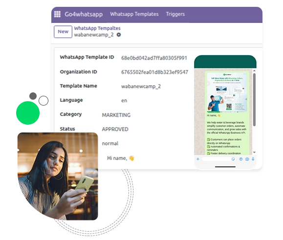 Pre-approved WhatsApp templates