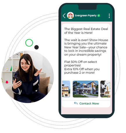 showcase property listings with whatsApp catalogs